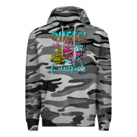 Slate Camo Queen Of The Camper Premium Hoodie - BundleAndBundleShop