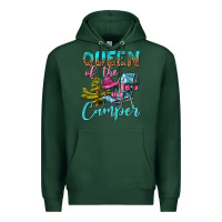 Sports Green Queen Of The Camper Premium Hoodie - BundleAndBundleShop