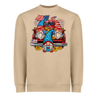 4th Of July Gnomes Farm Truck Heavyweight Sweatshirt | Teevron