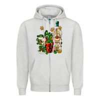 Dove Grey cocrtail martini and gift and snow Zipper Hoodie - AdoDesignShop