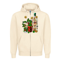 Sandshell cocrtail martini and gift and snow Zipper Hoodie - AdoDesignShop