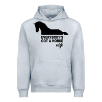 Heather Grey everybody's gotta horse neigh Urban Hoodie - Bettercallsaul