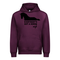 Mauve Wine everybody's gotta horse neigh Urban Hoodie - Bettercallsaul