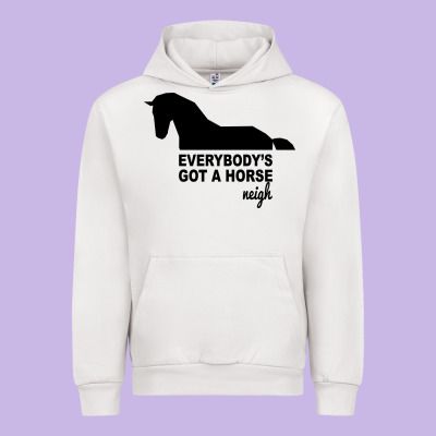 Everybody's Gotta Horse Neigh Urban Hoodie Designed By Bettercallsaul