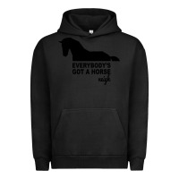 Pigment Black everybody's gotta horse neigh Urban Hoodie - Bettercallsaul
