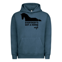 Pigment Midnight Navy everybody's gotta horse neigh Urban Hoodie - Bettercallsaul