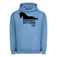 Pigment Pebble Blue everybody's gotta horse neigh Urban Hoodie - Bettercallsaul