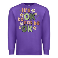 Purple it's ok to not be ok Premium Sweatshirt - MaliasSmallBusiness