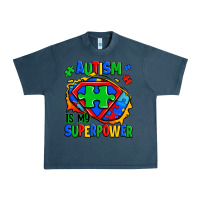 Midnight Navy autism is my superpower ripped shirt Urban Heavy Tee - Zillion Design Studio