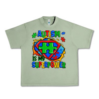 Oil Green autism is my superpower ripped shirt Urban Heavy Tee - Zillion Design Studio