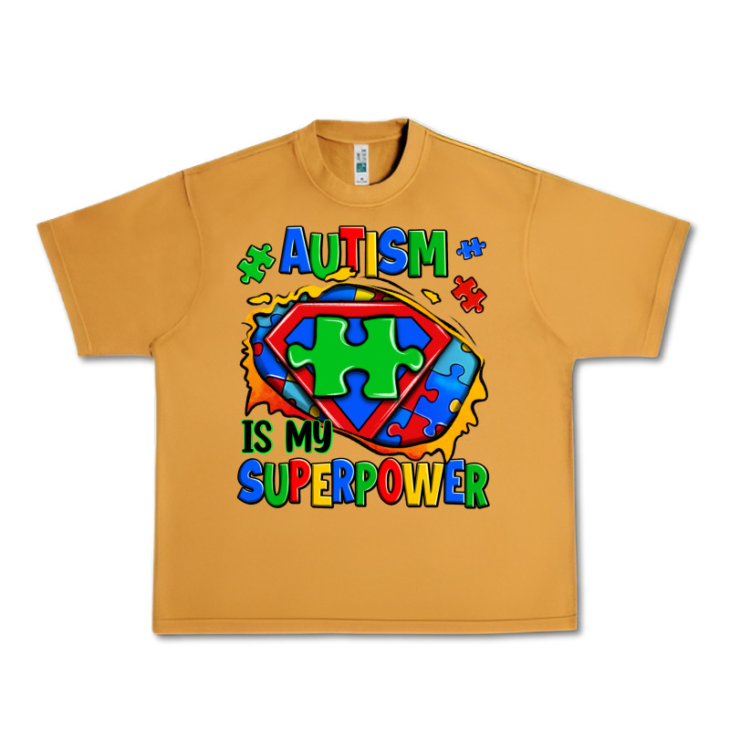 Autism Is My Superpower Ripped Shirt Urban Heavy Tee by Zillion Design Studio | Teevron