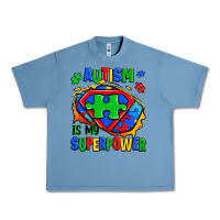Pebble Blue autism is my superpower ripped shirt Urban Heavy Tee - Zillion Design Studio