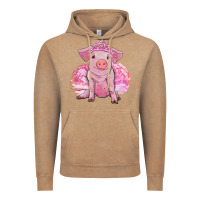 Vintage Coffee Balerina pig with tutu Vintage Hoodie - RanaPortraitStore
