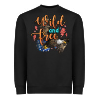 Black wild and free Heavyweight Sweatshirt - Zillion Design Studio