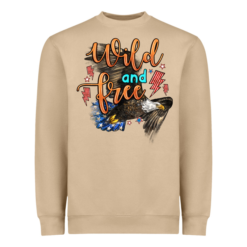 Wild And Free Heavyweight Sweatshirt by Zillion Design Studio | Teevron