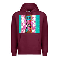 Burgundy v.d xoxo gemstone Premium Hoodie - AdoDesignShop
