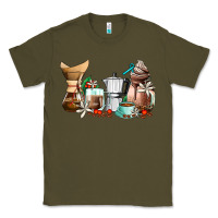 Army Green coffee tools coffee cups Classic Tee - AdoDesignShop