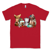 Red coffee tools coffee cups Classic Tee - AdoDesignShop