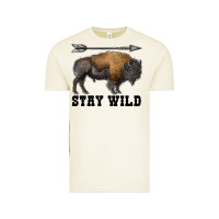 Vintage Arctic stay wild bison Vintage Tee - RanaPortraitStore