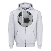Soccer Ball Zipper Hoodie | Teevron