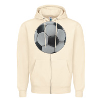 Sandshell soccer ball Zipper Hoodie - JahusDesignShop