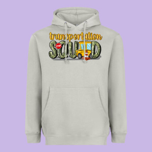 Transportation Squad Heavyweight Hoodie Designed By Maliassmallbusiness