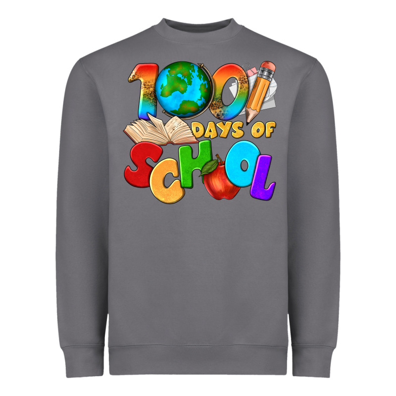 100 Days Of School Heavyweight Sweatshirt by texasbilliewilder | Teevron