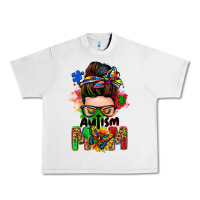 Lunar Rock autism mom messy bun Urban Heavy Tee - Zillion Design Studio
