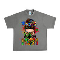 Tornado autism mom messy bun Urban Heavy Tee - Zillion Design Studio