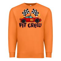 Carrot pit crew boys birthday race car Premium Sweatshirt - MaliasSmallBusiness
