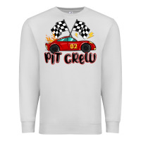 Dove Grey pit crew boys birthday race car Premium Sweatshirt - MaliasSmallBusiness