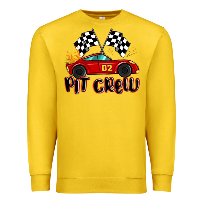 Pit Crew Boys Birthday Race Car Premium Sweatshirt by MaliasSmallBusiness | Teevron