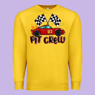 Pit Crew Boys Birthday Race Car Premium Sweatshirt Designed By Maliassmallbusiness