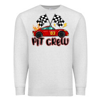 Oatmeal Heather pit crew boys birthday race car Premium Sweatshirt - MaliasSmallBusiness