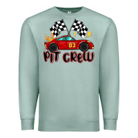 Seafoam pit crew boys birthday race car Premium Sweatshirt - MaliasSmallBusiness