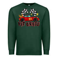 Sports Green pit crew boys birthday race car Premium Sweatshirt - MaliasSmallBusiness