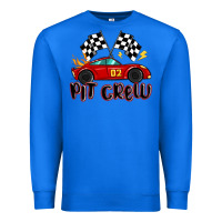 True Royal pit crew boys birthday race car Premium Sweatshirt - MaliasSmallBusiness