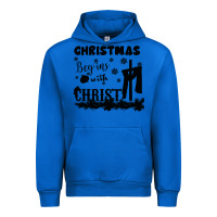 Cobalt Christmas Begins With Christ Urban Hoodie - Bettercallsaul