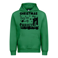 Emerald Christmas Begins With Christ Urban Hoodie - Bettercallsaul