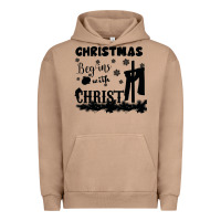 Pigment Burro Christmas Begins With Christ Urban Hoodie - Bettercallsaul