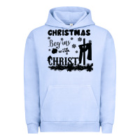 Pigment Grape Ice Christmas Begins With Christ Urban Hoodie - Bettercallsaul