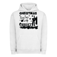 Pigment Lunar Rock Christmas Begins With Christ Urban Hoodie - Bettercallsaul