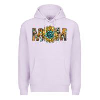 Lilac Western Mom With Gemstone And Sunflower Premium Hoodie - BundleAndBundleShop