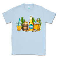 Dusty Blue beer coffee cups Classic Tee - AdoDesignShop