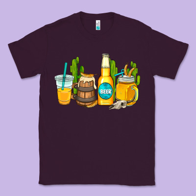 Beer Coffee Cups Classic Tee Designed By Adodesignshop