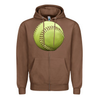 Chestnut softball ball Zipper Hoodie - JahusDesignShop