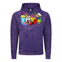 Cloud Purple school coffee cups Vintage Hoodie - Zillion Design Studio
