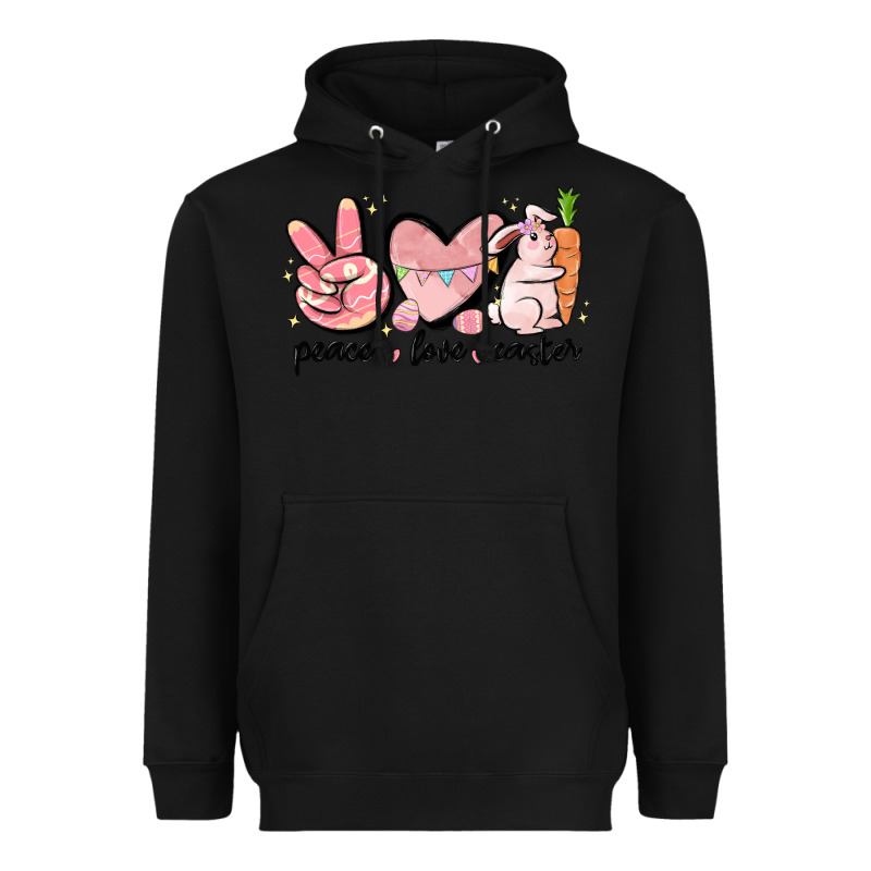 Peace Love Easter Heavyweight Hoodie by MaliasSmallBusiness | Teevron