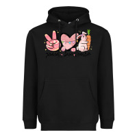 Black peace love easter Heavyweight Hoodie - MaliasSmallBusiness