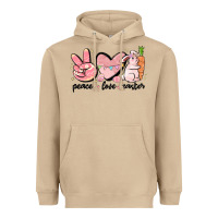 Mushroom peace love easter Heavyweight Hoodie - MaliasSmallBusiness
